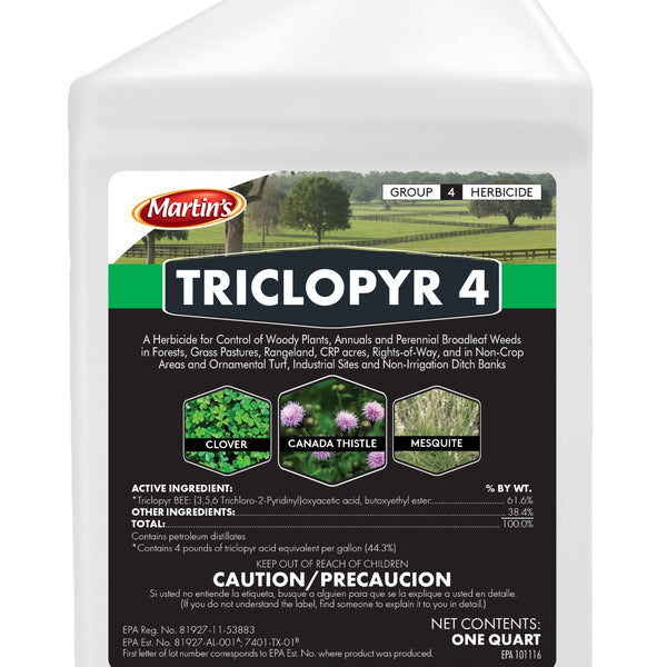 triclopyr 4 herbicide Martin's Triclopyr 4 quart (32 oz)