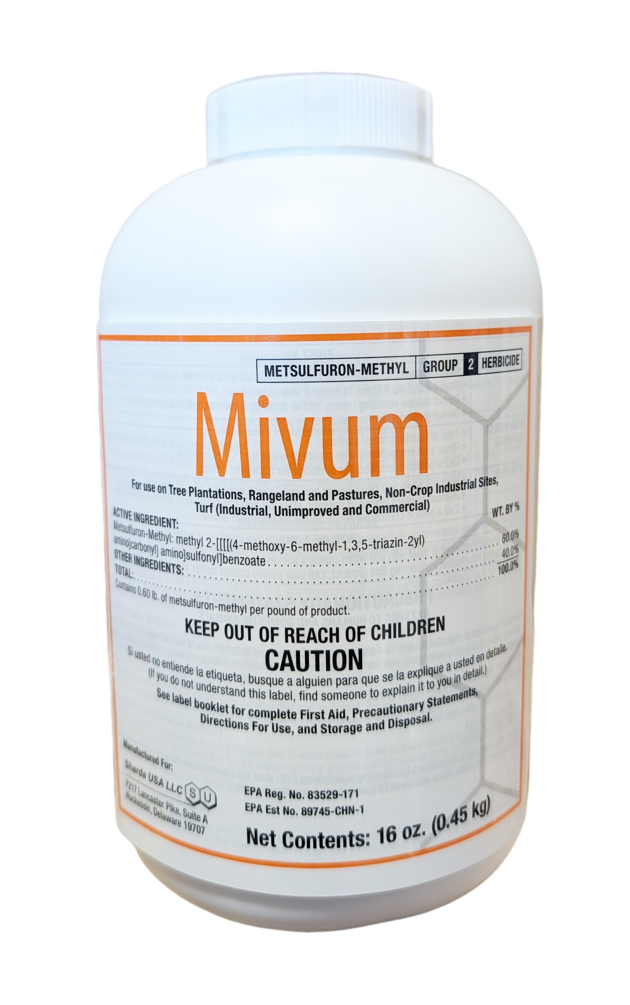 Mivum Metsulfuron Herbicide (Escort XP)  bottle (16 oz)