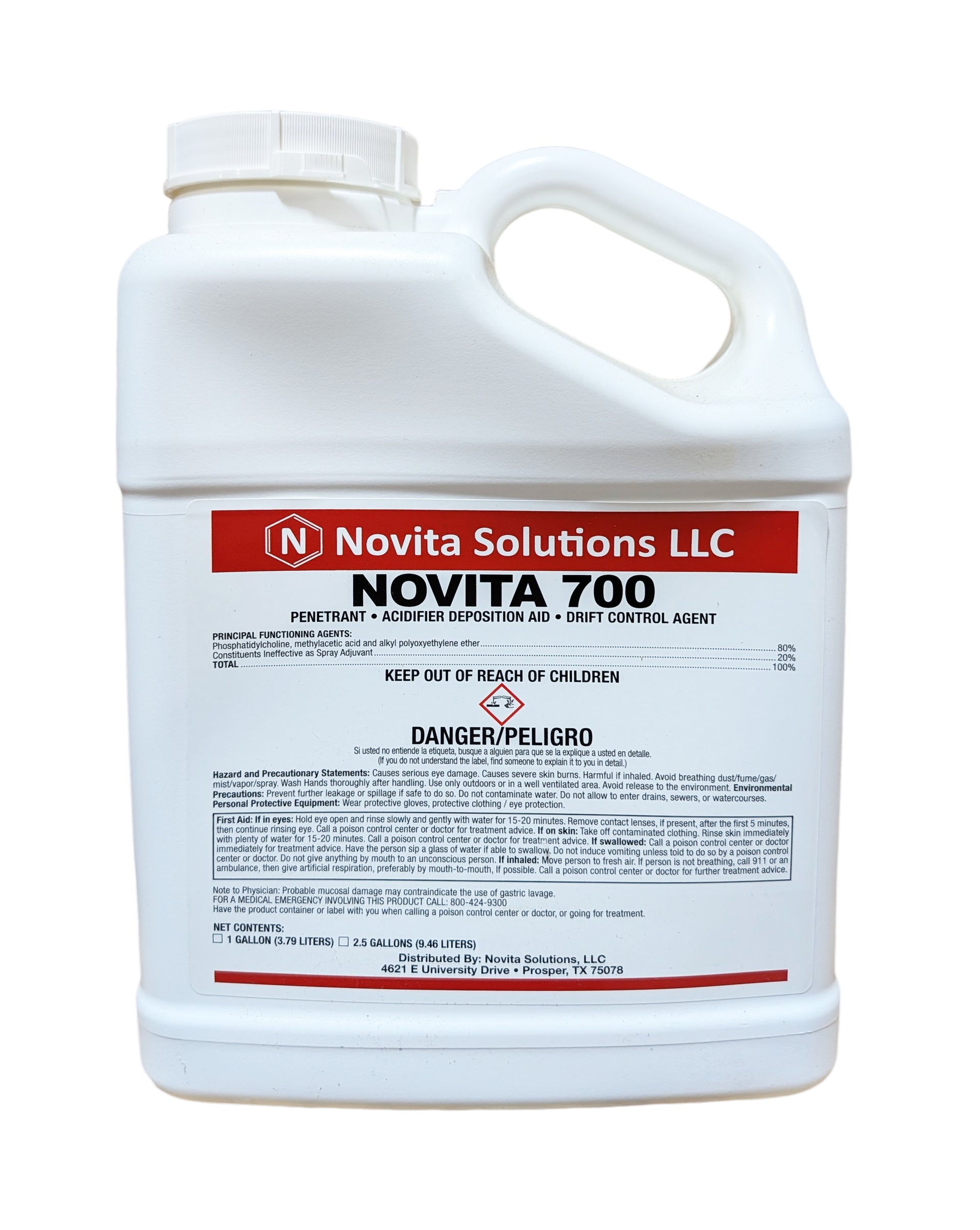 herbicide penetrant Novita 700 Penetrant & Drift Control – Multi-Use Acidifier Adjuvant