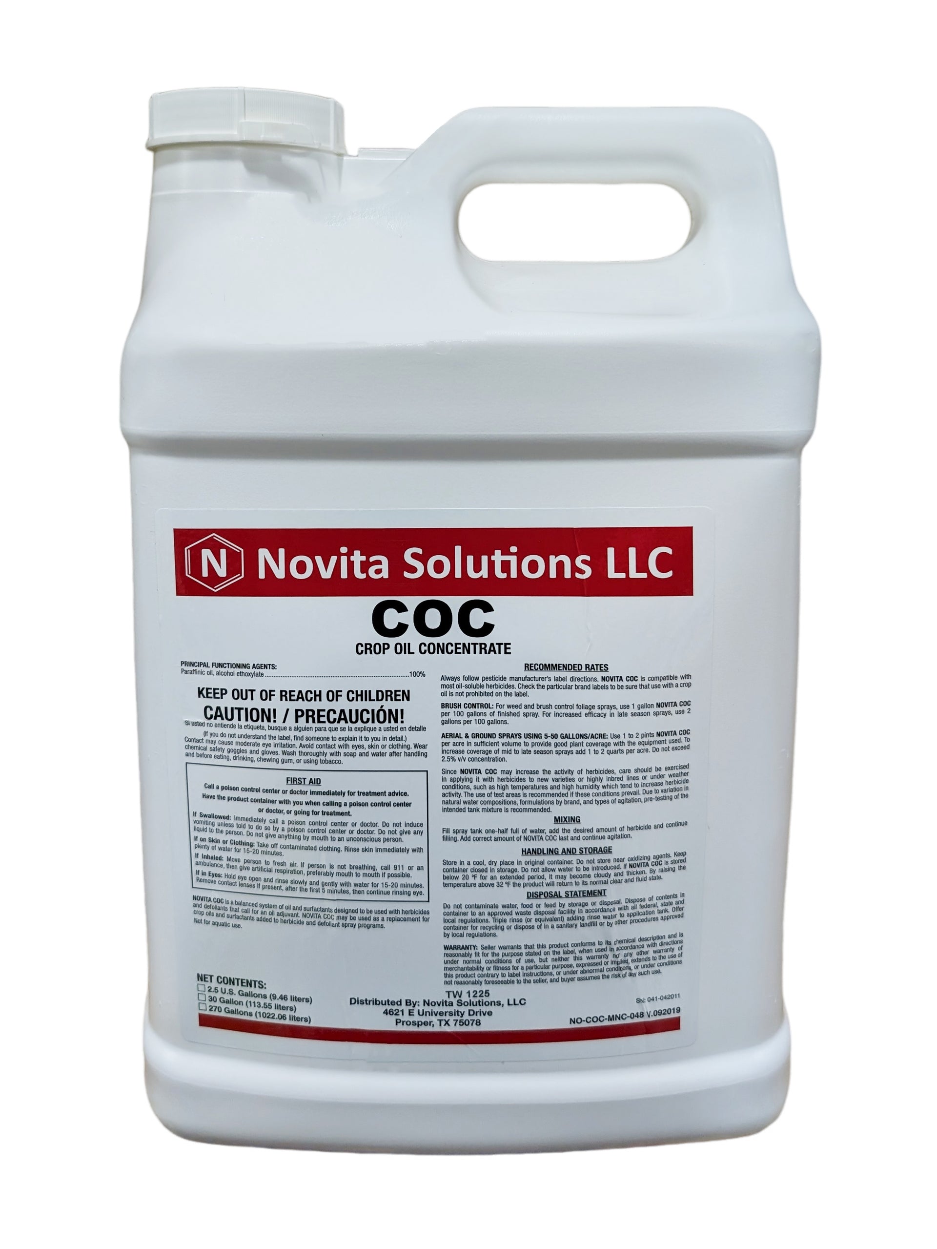 oil concentrate for herbicide Crop Oil Concentrate – COC Surfactant for Herbicide Efficiency 2.5 gal