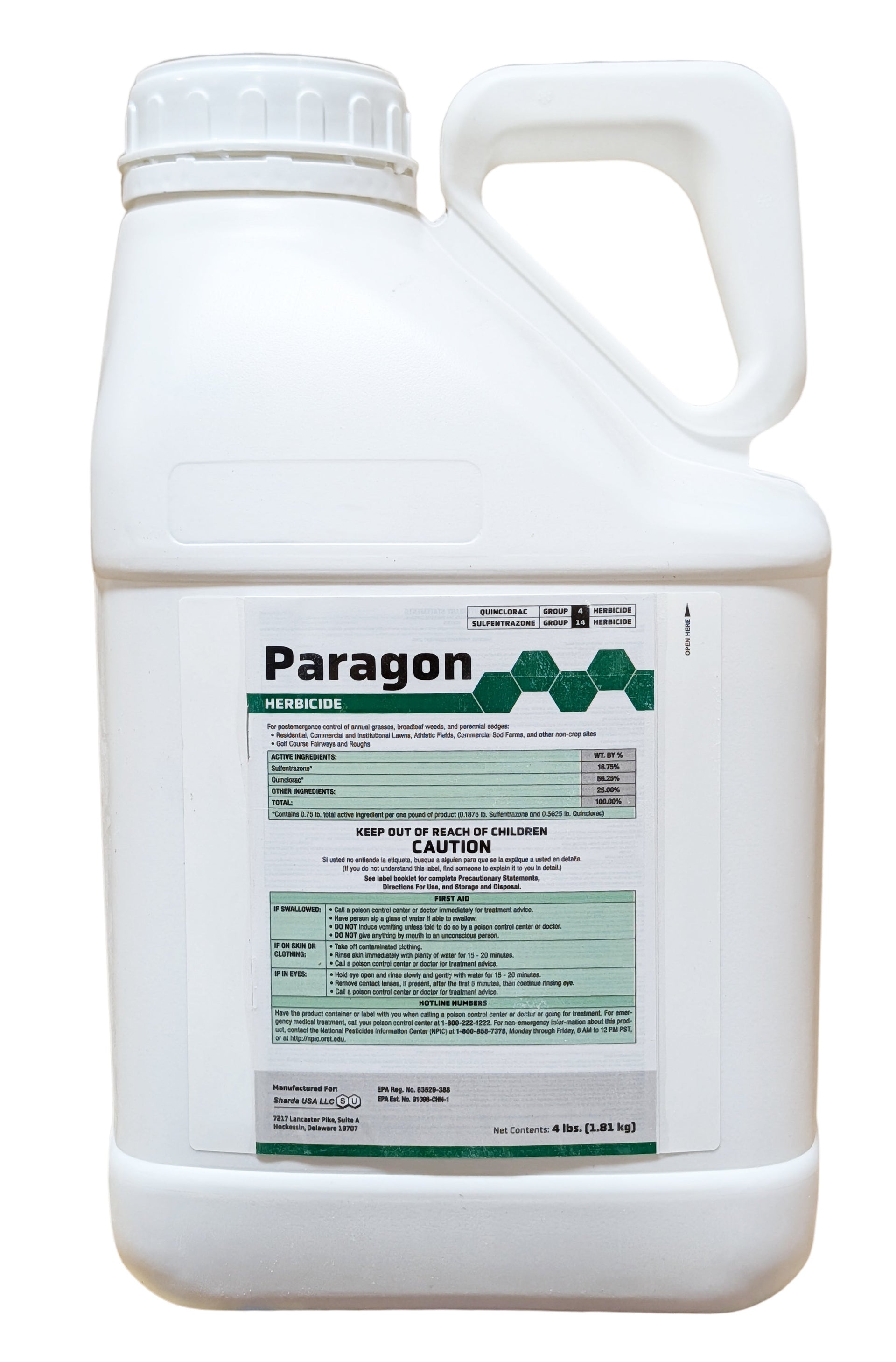 parachute herbicide Paragon Herbicide for Crabgrass, Nutsedge & Kyllinga