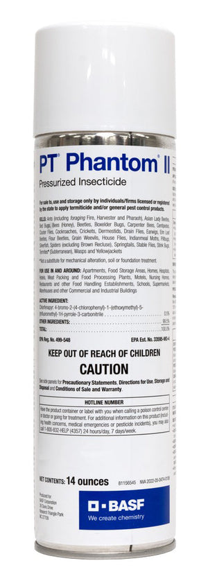 PT Phantom II Pressurized Insecticide can (14 oz) - simple