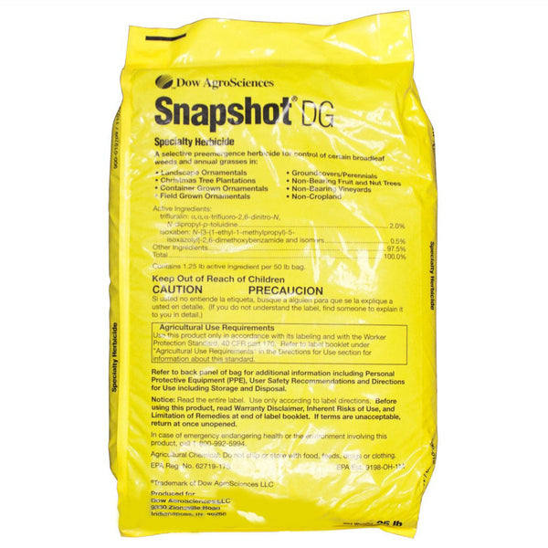snapshot herbicide sds Snapshot DG Herbicide bag (25 lb)