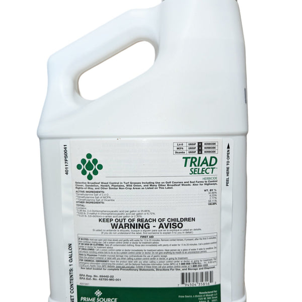 triad tz select herbicide label Triad Select Herbicide
