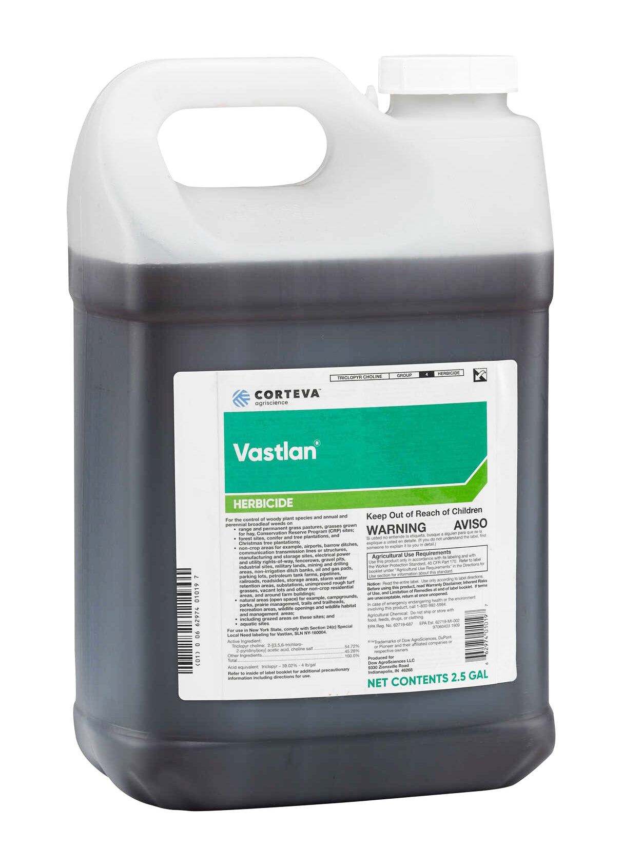 Vastlan Herbicide jug (2.5 gal) - simple